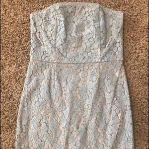 By the way Strapless Lace Dress Small